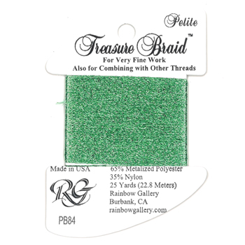 Rainbow Gallery Petite Treasure Braid PB84 Grass Green MAIN