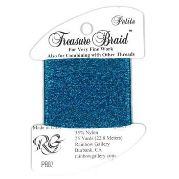 Rainbow Gallery Petite Treasure Braid PB87 Mediterranean Blue MAIN
