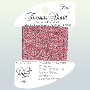 Rainbow Gallery Petite Treasure Braid PB93 Tulip Pink MAIN