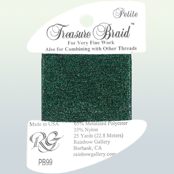 Rainbow Gallery Petite Treasure Braid PB99 Pine Forest MAIN