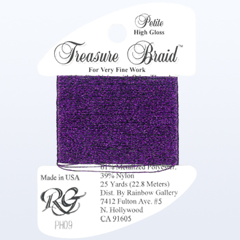 Rainbow Gallery High Gloss Petite Treasure Braid PH09 Purple MAIN