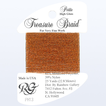 Rainbow Gallery High Gloss Petite Treasure Braid PH13 Copper MAIN