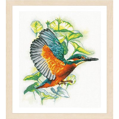 Lanarte Cross Stitch Kit - Flying Kingfisher MAIN