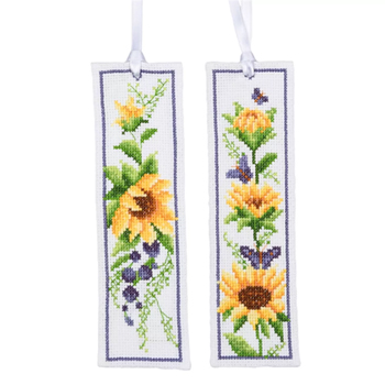 Vervaco Cross Stitch Kit - Sunflowers Bookmarks (set/2) MAIN