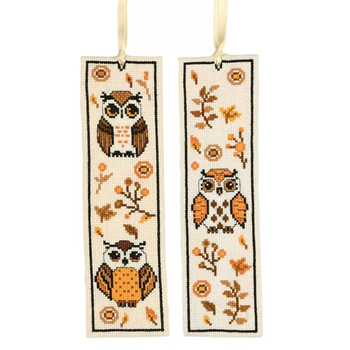 Vervaco Cross Stitch Kit - Owls Bookmarks (set/2) MAIN