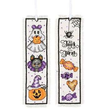Vervaco Cross Stitch Kit - Halloween Bookmarks (set/2) MAIN