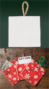 Pocket Ornament - Christmas - 28ct White Evenweave THUMBNAIL