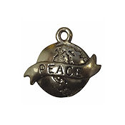 Peace Globe Charm - Silver THUMBNAIL
