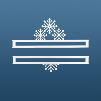 Bell Pull - 5" White Snowflakes MAIN