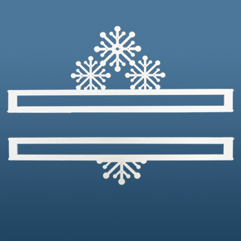 Bell Pull - 9" White Snowflakes MAIN