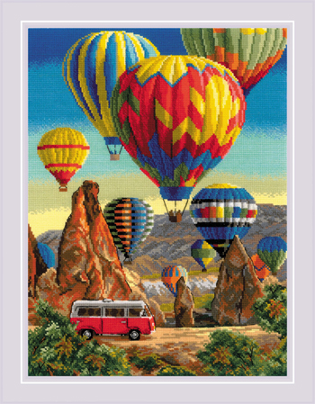 Riolis Cross Stitch Kit - Festival In Cappadocia MAIN