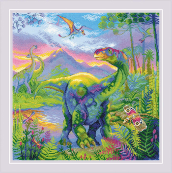 Riolis Cross Stitch Kit - The Era Of Dinosaurs MAIN