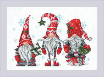 Riolis Cross Stitch Kit - Gnomes MAIN