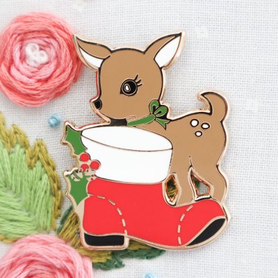 Flamingo Toes Needle Minder - Reindeer Wishes MAIN