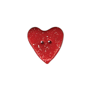 Button - Heart, Speckled MAIN