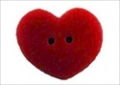 Button - Red Heart, Small MAIN