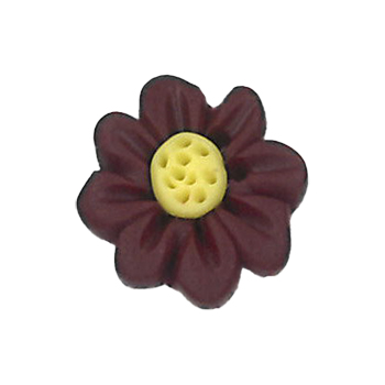 Button - Bordeaux Flower MAIN