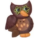 Button - Sideways Starry Owl MAIN