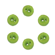 Button - Green Glitter Eyes, Extra Extra Small - Set of 6 THUMBNAIL