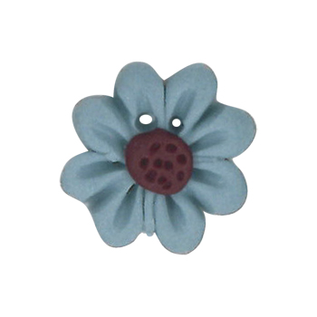 Button - Slate Blue Flower MAIN