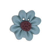 Button - Slate Blue Flower THUMBNAIL