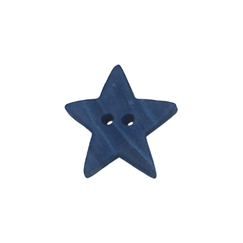 Button - Blue Marbled Star MAIN