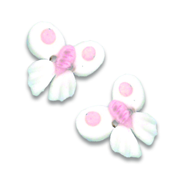 Button - Pale Pink Butterfly, Extra Small (Set of 2) MAIN