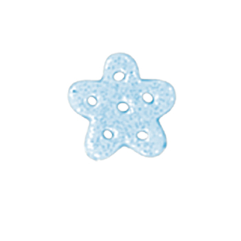 Button - Blue Glitter Snowflake, Medium MAIN
