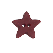 Button - Dark Red Star, Small/Medium MAIN