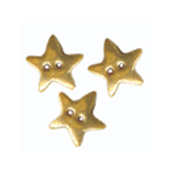 Button - Metallic Gold Star (Set of 3) THUMBNAIL