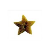 Button - Gold Glitter Star, Small/Medium THUMBNAIL