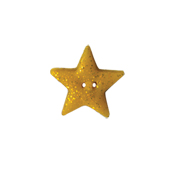 Button - Gold Glitter Star, Medium THUMBNAIL