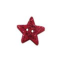 Button - Red Glitter Star, Small/Medium MAIN