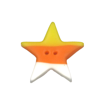 Button - Candy Corn Star, Medium MAIN