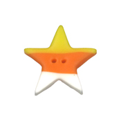 Button - Candy Corn Star, Medium THUMBNAIL