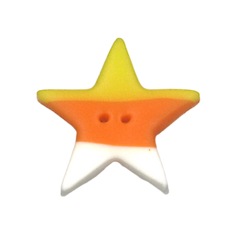 Button - Candy Corn Star, Large MAIN