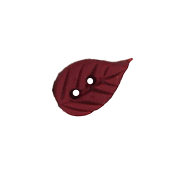 Button - Bordeaux Leaf, Extra Small MAIN