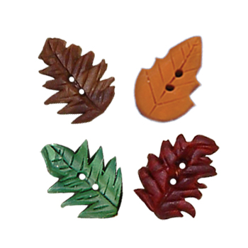 Button - Leaf with Jagged Edge MAIN