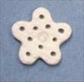 Button - White Glitter Snowflake MAIN