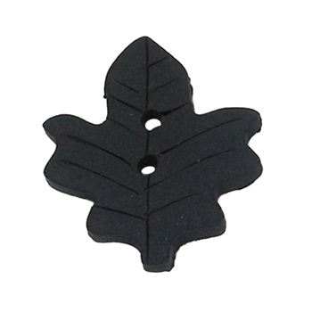 Button - Black Maple Leaf MAIN