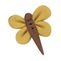 Button - Golden Dragonfly, Small MAIN