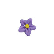 Button  - Lavender Glitter Flower Head, Small/Medium MAIN