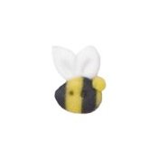 Button - Right-Facing Flying Bee, Extra Small THUMBNAIL