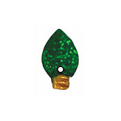 Button - Green Glitter Christmas Light MAIN