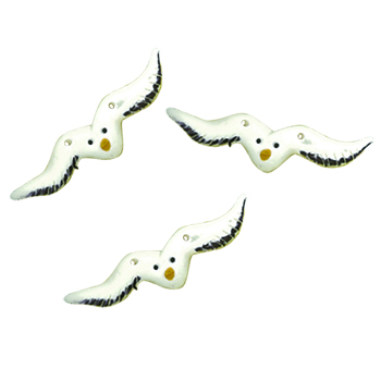 Button - Seagull, Small (Set of 3) MAIN