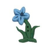Button - Flower Left-Facing (Medium) THUMBNAIL