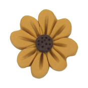 Button - Gold Flower Head Button THUMBNAIL