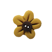 Button - Gold Flower Head, Medium THUMBNAIL