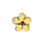 Button - Gold Flower Head, Extra Small THUMBNAIL