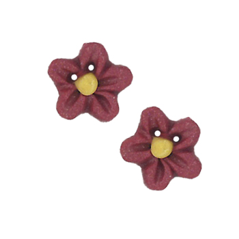 Button - Rose Flower Head, Small (Set of 2) MAIN